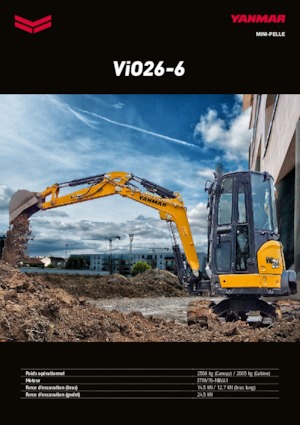 Minirypadla Yanmar VIO 26-6 PR