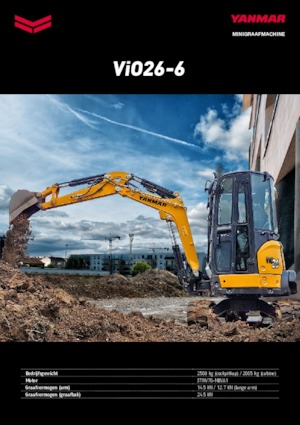 Minirypadla Yanmar VIO 26-6 PR