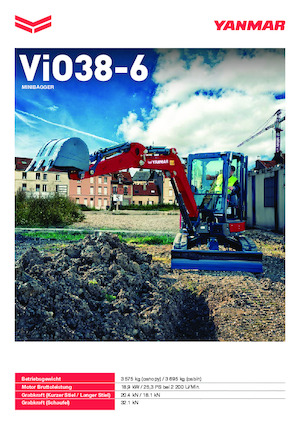 Minirypadla Yanmar ViO38-6 