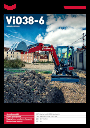 Minirypadla Yanmar ViO38-6 