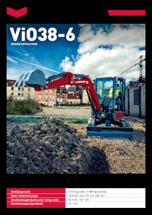 Minirypadla Yanmar ViO38-6 