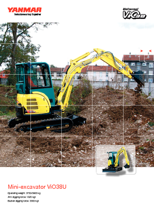 Minirypadla Yanmar VIO 38 U