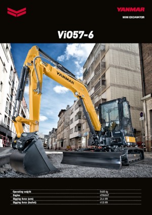 Minirypadla Yanmar VIO 57-6 BCR