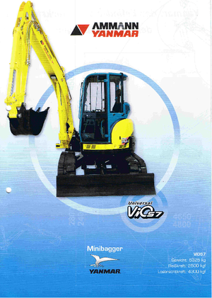Minirypadla Yanmar VIO 57 U