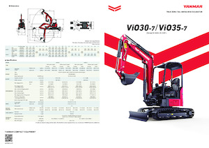 Minirypadla Yanmar Vio30-7 