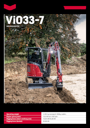 Minirypadla Yanmar ViO33-7