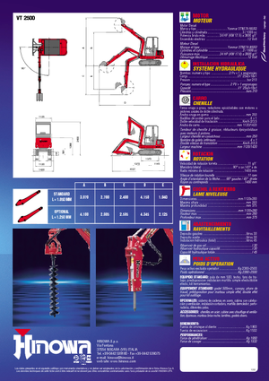 Minirypadla Hinowa VT 2500