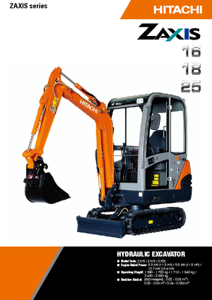 Minirypadla Hitachi ZX 16