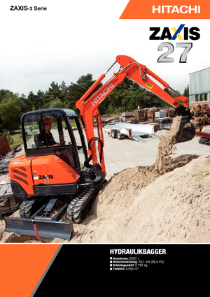 Minirypadla Hitachi ZX 27-3