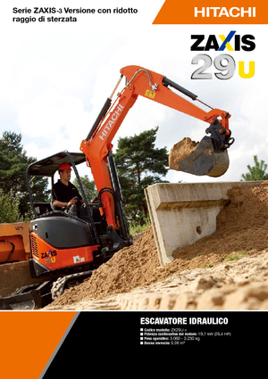 Minirypadla Hitachi ZX 29 U 3