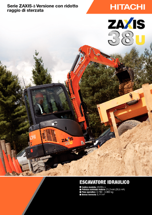 Minirypadla Hitachi ZX 38 U 3