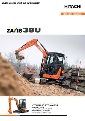 Minirypadla Hitachi ZX38U-5A