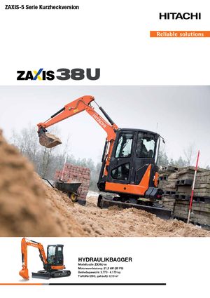 Minirypadla Hitachi ZX38U-5A