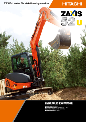 Minirypadla Hitachi ZX 52 U 3