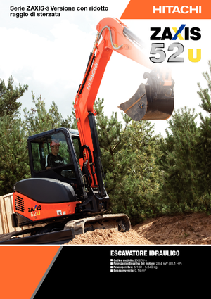 Minirypadla Hitachi ZX 52 U 3