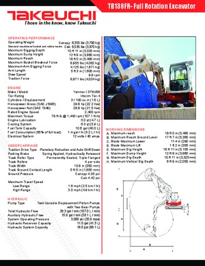 Minirypadla Takeuchi TB 138 FR