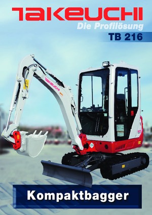 Minirypadla Takeuchi TB216S