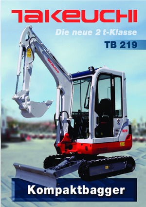 Minirypadla Takeuchi TB219A