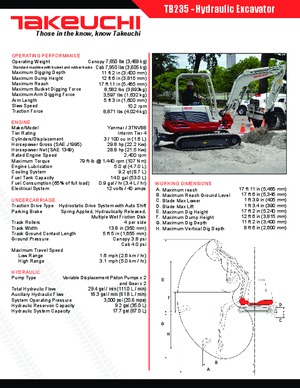 Minirypadla Takeuchi TB 235