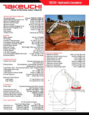 Minirypadla Takeuchi TB 250