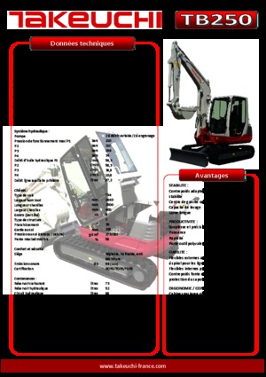 Minirypadla Takeuchi TB 250