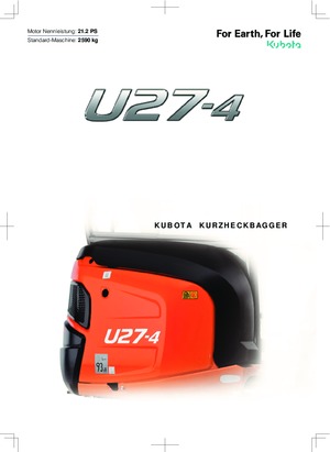 Minirypadla Kubota U27-4 NGL