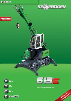 Mobilní jeřáby s teleskopickým výložníkem Sennebogen 613 M