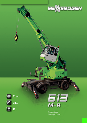 Mobilní jeřáby s teleskopickým výložníkem Sennebogen 613 M