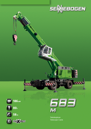 Mobilní jeřáby s teleskopickým výložníkem Sennebogen 683 M