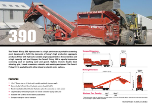 Mobilní třídiče Terex-Finlay 390 Hydrascreen