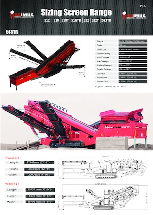 Mobilní třídiče Maximus 518 TR