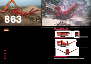 Mobilní třídiče Terex-Finlay 863+