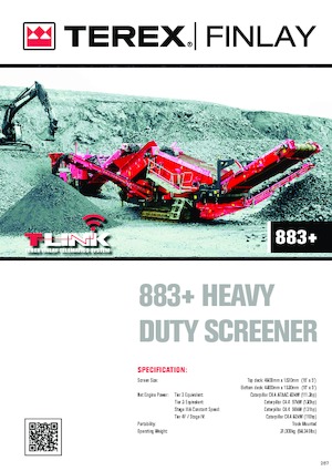 Mobilní třídiče Terex-Finlay 883+