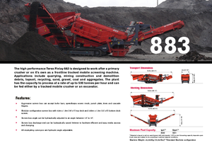 Mobilní třídiče Terex-Finlay 883 Reclaimer