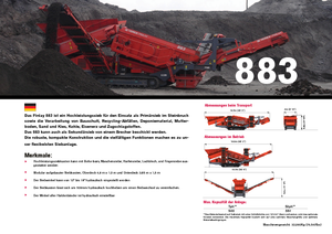 Mobilní třídiče Terex-Finlay 883 Reclaimer