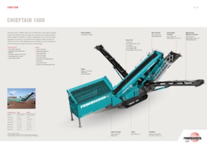 Mobilní třídiče Powerscreen Chieftain 1400