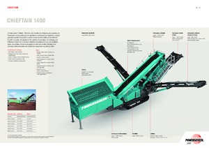 Mobilní třídiče Powerscreen Chieftain 1400