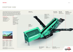 Mobilní třídiče Powerscreen Chieftain 1400