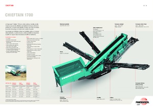 Mobilní třídiče Powerscreen Chieftain 1700