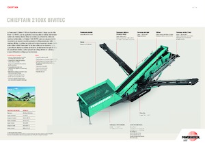 Mobilní třídiče Powerscreen Chieftain 2100X Bivitec