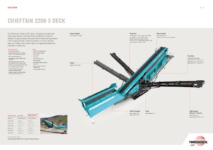Mobilní třídiče Powerscreen Chieftain 2200 3 Deck