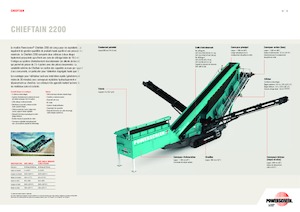 Mobilní třídiče Powerscreen Chieftain 2200