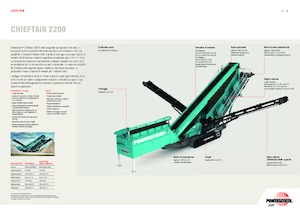 Mobilní třídiče Powerscreen Chieftain 2200