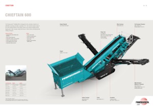 Mobilní třídiče Powerscreen Chieftain 600
