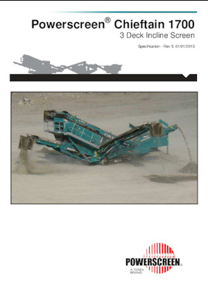 Mobilní třídiče Powerscreen Chieftain 1700 3 Deck