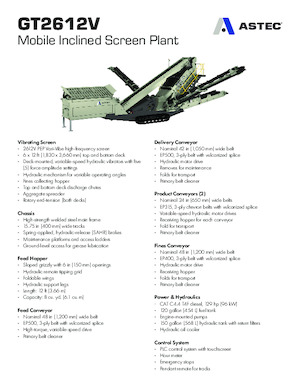 Mobilní třídiče Astec GT2612V