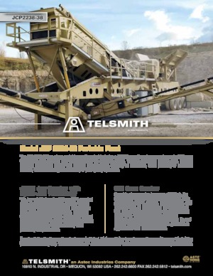Mobilní třídiče Telsmith JCP 2238-38