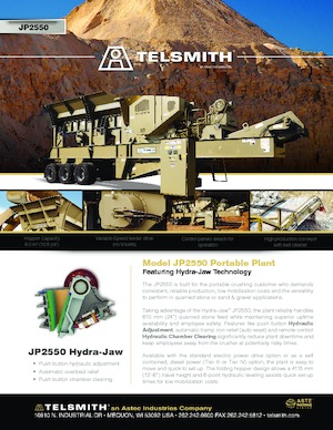 Mobilní třídiče Telsmith JP2550