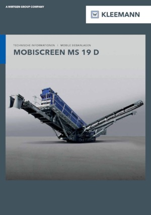 Mobilní třídiče Kleemann MS 19 D