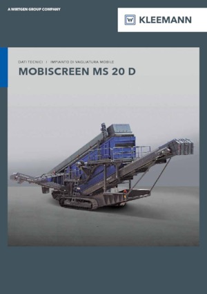Mobilní třídiče Kleemann MS 20 D